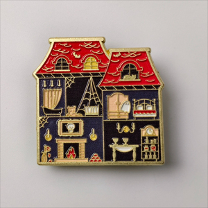 Broche en émail, magnifique maison <span class=keywords><strong>de</strong></span> <span class=keywords><strong>princesse</strong></span>, accessoires créatifs pour revers <span class=keywords><strong>de</strong></span> veste, pour tenues d'<span class=keywords><strong>hiver</strong></span> - Product Image 5