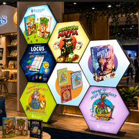 Boîte à lumière personnalisée avec logo OEM, ronde, hexagonale, triangulaire, cadre en aluminium, montage mural pour magasin de détail, musée