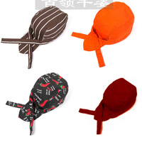 Chapeau de chef unisexe rayé 100% coton pour cuisine japonaise et coréenne, chapeau de travail pour serveur de restaurant occidental et de sushi, adulte, hiver