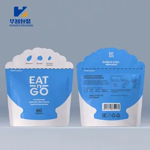 Custom Afdrukken Bpa Gratis Food Grade Plastic Speciale Vorm Baby Voedingssupplement Snacks Instant Voedsel Haver Stand Up Pouch