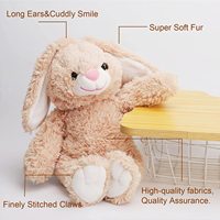 Lapin en peluche marron, animal en peluche, lapin de pâques, jouet super doux, poupée de bébé, câlin en peluche, personnalisé