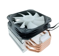 4 Heat Pipe ARGB Tower CPU Cooler with 130mm Hydraulic PWM Fan, 120W TDP, Compatible with LGA115X AM4 Factory in Stock Wholesale