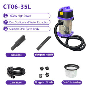 <span class=keywords><strong>Aspirateur</strong></span> eau et poussière grande capacité 1600W 35L pour lavage de voitures commerciaux et nettoyage industriel - Product Image 2