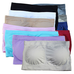 Sujetador Deportivo Sin Costuras Tipo Bandeau, Copa Completa, Copa Moldeada Media, Nailon, Juvenil, 18-40 Años, Tallas SMLXL2XL3XL4XL5XL6XL - Product Image 3