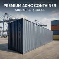 Conteneur maritime 40 pieds HC à ouverture latérale personnalisable pour le stockage de marchandises surdimensionnées – Conteneur d'expédition 40HC à ouverture latérale