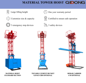 ลิฟต์ขนวัสดุก่อสร้าง / ลิฟต์ขนสินค้าสำหรับงานก่อสร้าง ลิฟต์ขนของในไซต์งานก่อสร้าง: ลิฟต์ขนวัสดุสำหรับงานก่อสร้าง - Product Image 2
