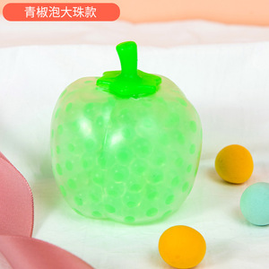 Balles anti-stress colorées en forme de fruits à presser pour enfants et adultes, jouets sensoriels doux, jouets anti-stress pour soulager la tension, jouets de préhension manuelle - Product Image 6