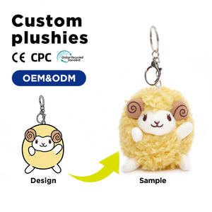 Porte-clés en peluche alpaga, taille personnalisée, cadeau pour enfants, vente en gros et dropshipping, porte-clés en peluche certifié sans danger pour les enfants - Product Image 5