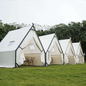Tenda Triangolare <span class=keywords><strong>in</strong></span> Acciaio ZHUNIU per <span class=keywords><strong>Campeggio</strong></span>, Ristorante Hot Pot e Barbecue, Cabina Antipioggia e Tenda Stellata - Product Image 2
