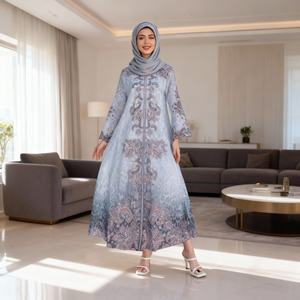 Nouvelle robe Abaya élégante en mousseline de soie décontractée moderne au quotidien avec des strass thermocollés pour femmes musulmanes - Product Image 3