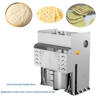 Mélangeur à pâte électrique vertical en acier inoxydable à double batte, moteur haute puissance, vitesse réglable, bol amovible pour soda et biscuits