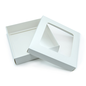 Bánh Trắng Chăn Thả Hộp Kích Cỡ Khác Nhau Các Tông Và Cửa Sổ Nhựa Phải Đối Mặt Với Kraft Hộp Thực Phẩm Baking Thực Phẩm Giấy Bao Bì - Product Image 5