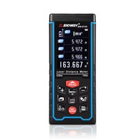 Télémètre laser couleur SW-S100 100m avec niveau à bulle, outil de mesure de surface/volume