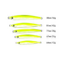 Leurre en résine époxy 12g-56g, couleurs mélangées avec hameçon, haute durabilité pour la pêche au bar rayé, au thon, équipement de pêche en eau salée