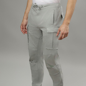 กางเกงคาร์โก้ผ้าแคนวาสเอวสูงทรงตรง ยืดหยุ่น น้ำหนักเบา เหมาะสำหรับไลฟ์สไตล์แอคทีฟและการเคลื่อนไหวที่คล่องตัว - Product Image 2