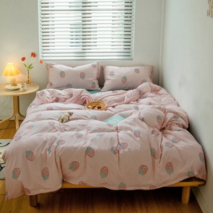 Bộ chăn ga gối đệm hoạt hình hiện đại bán chạy nhất 100% cotton dệt kim, bộ chăn ga gối thiết kế, vỏ chăn & ga gối in họa tiết - Product Image 1