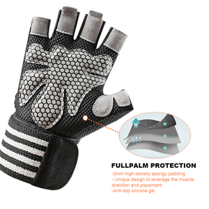 Guantes de Gimnasio para Levantamiento de Pesas con Soporte para Muñeca, MOQ Bajo - Product Image 6