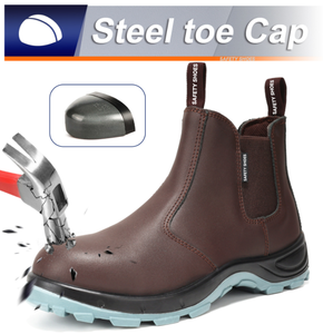Botas de Seguridad de Trabajo Unisex con Certificación CE, Corte Alto, Impermeables, con Puntera de Acero, Transpirables, de PU y Goma, Antideslizantes, Anti-Impactos y Anti-Pinchazos - Product Image 2