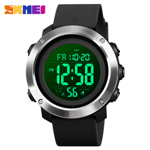 DSM11 SKMEI 1426 นาฬิกาดิจิตอลสีเขียวสำหรับเล่นกีฬา หน้าปัด LED ทรงกลม สายยาง กันน้ำ - Product Image 2