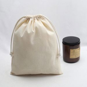 Bolsa de Algodón Orgánico Pequeña con Bordado Personalizado, Bolsa de Regalo Promocional de Lujo, Bolsa de Lona con Cordón - Product Image 3