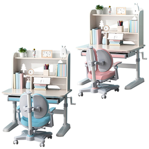 Mesa de Estudio Ergonómica de Madera para Niños al por Mayor con Altura Ajustable, Escritorio Inclinable y Estante de Almacenamiento para Dormitorio o Área de Aprendizaje - Product Image 2