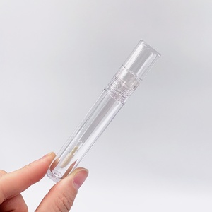Tube à gloss transparent rond personnalisé avec logo gratuit, échantillon gratuit, tubes à gloss vides avec logo privé - Product Image 2