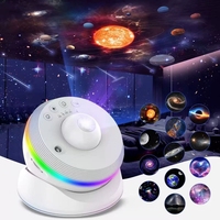 Projecteur de planétarium 13-en-1 : Lampe de projection LED Galaxie et ciel étoilé romantique pour chambre d'enfant et décoration intérieure