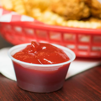 Contenant rond transparent scellé pour sauce chili, en plastique PP, jetable, avec couvercle articulé, 1oz, 2oz, 3oz, 4oz