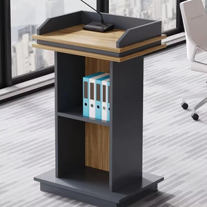 Bureaux de bureau de couleur en option Plate-forme <span class=keywords><strong>d</strong></span>'hébergement de conférence durable Tables mobiles <span class=keywords><strong>Table</strong></span> de discours pour les discours - Product Image 4