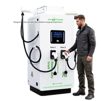 Station de charge double pistolet DC 360 kW 400 kW GBT 20234.3 Chargeur triphasé AC pour poids lourds monté au sol