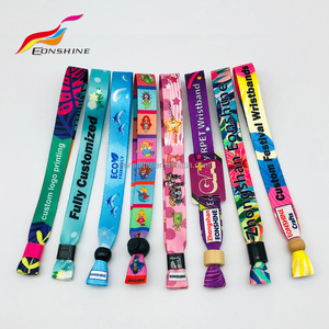 Braccialetto personalizzato in tessuto per eventi con Logo Festival e musica da <span class=keywords><strong>birra</strong></span> con sublimazione in tessuto stampato - Product Image 1