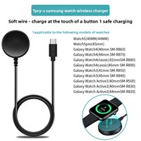 Chargeur sans fil pour Watch 6/4/3/5 Pro Gear S3/S2/S4, base de charge en plastique, charge rapide