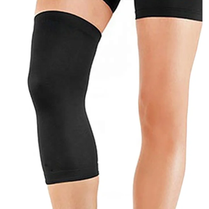 고품질 스판덱스 나일론 유연하고 통기성 좋은 가벼운 무릎 보호대 압박 무릎 슬리브 니트 스포츠 야외용 무릎 보호대 - Product Image 1