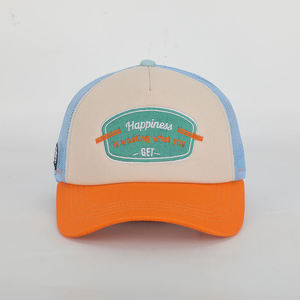 Casquette personnalisée en gros de haute qualité à 5 panneaux avec logo brodé, visière courte, tendance, pour l'extérieur, la plage, le cyclisme, en velours, denim, toile, performance 100% - Product Image 2