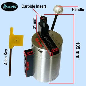 DCMT 11T304 Radius Ball Turning Attachment 60mm Max Depth Manual Control For Mini Lathe External Turning <b>Tool</b> - Product Image 4