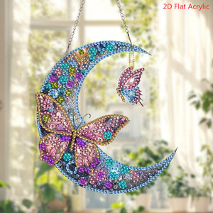 Peinture diamant 5D DIY, forme spéciale, papillon coloré en acrylique, puzzle de diamants en cristal, décoration faite à la main - Product Image 4