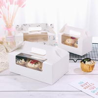 Boîte à dessert en plastique transparent personnalisé pour la cuisson de gâteaux et de pains avec couvercle recyclable pour le stockage des aliments