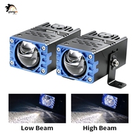 Projecteur LED 120W avec grille, phare de conduite, feux de croisement et de route, projecteur antibrouillard universel pour moto, VTT, UTV, voiture tout-terrain