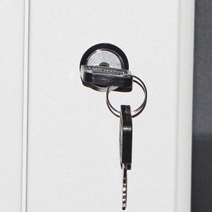 Armoire en acier pliable à cadre noir, 4 portes, pour chambre à coucher, <span class=keywords><strong>appartement</strong></span>, école, vestiaire moderne, mobilier pour le personnel - Product Image 4