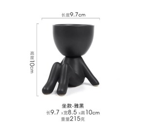 Vaso da fiori in ceramica umana nordica scultura in arte all'aperto Cactus vaso <span class=keywords><strong>per</strong></span> piante <span class=keywords><strong>succulente</strong></span> vaso <span class=keywords><strong>per</strong></span> il corpo - Product Image 6