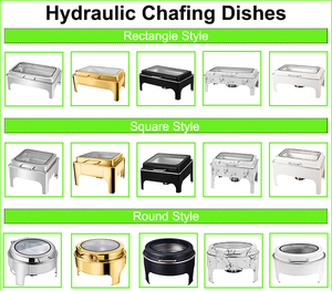 Plat Chafing Électrique Doré de Luxe pour Buffets de Restauration, Chauffe-Plats pour Hôtels et Restaurants - Product Image 6