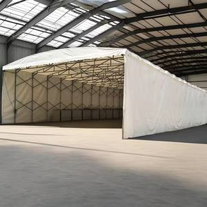 Outdoor Movable Push-Pull Trading Show Zelt Auto Garage Lager Lager Baldachin Faltbares Push-and-Pull-Zelt mit Rädern - Product Image 1