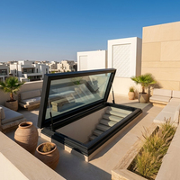 Ventana de Techo de Vidrio y Aluminio Impermeable para Terrazas Residenciales en Europa, Diseño Personalizado para Proyectos de Iluminación Natural