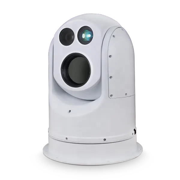 Outdoor Marine 4G Boat IP CCTV PTZ Long Range Laser Thermal Cameras with Night Vision Security Camera Rust