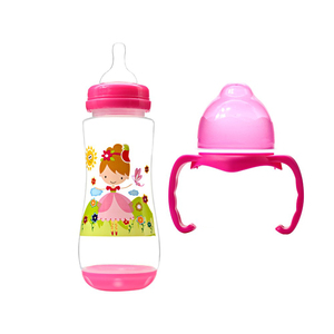2019 En Gros <span class=keywords><strong>SANS</strong></span> BPA <span class=keywords><strong>Grande</strong></span> <span class=keywords><strong>Taille</strong></span> Col Large Bébé Lait Biberon Avec Poignée - Product Image 3