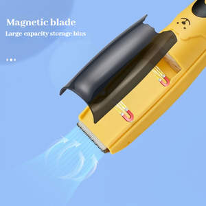 เครื่องตัดผมไฟฟ้าแบบกันน้ำ IPX6 เงียบ ปรับระดับได้ พร้อมระบบดูดอัตโนมัติ ใบมีดเซรามิก สำหรับเด็ก พร้อมไฟ LED ดิจิตอล - Product Image 5