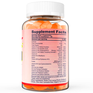 טרום לידתי רב ויטמין Gummies לנשים ותינוק בהריון ויטמינים פוריות Gummies תוספי לנשים בהריון - Product Image 4