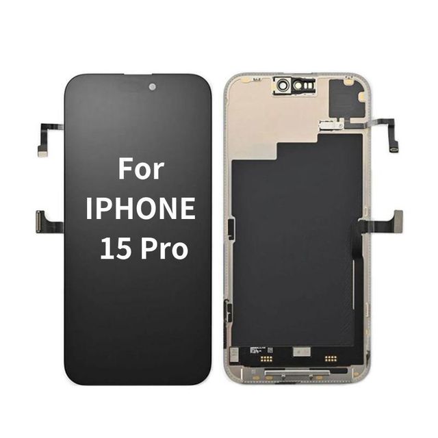 Factory Direct for Iphone 15 Pro In-cell OLED LCD Screen Digitizer Assembly with 3 Year Warranty-Screen Replacement