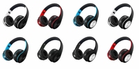 D422 Headphone Stereo Nirkabel Klasik Bluetooth Pemutar MP3 Kartu TF Headset Radio FM