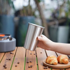 Bán Buôn Cao Cấp Thanh Bia Tường Duy Nhất Stackable Tumbler 304 Thép Không Gỉ Tùy Chỉnh Kim Loại Bắn Cốc Pint Ly - Product Image 4